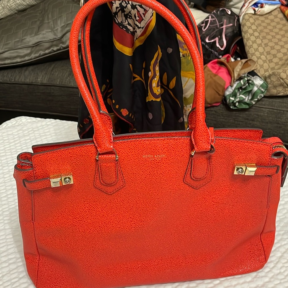 HENRI BENDEL LEATHER SATCHEL